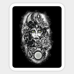 Black magic woman art prints Sticker